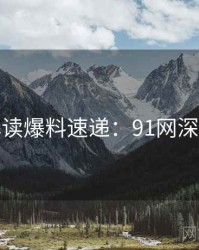 全面解读爆料速递：91网深度思考