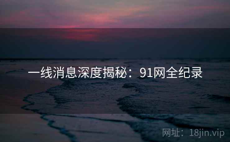 一线消息深度揭秘：91网全纪录